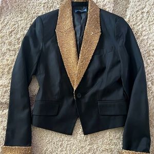 Lil - Anthropologie Sequin Collar Blazer